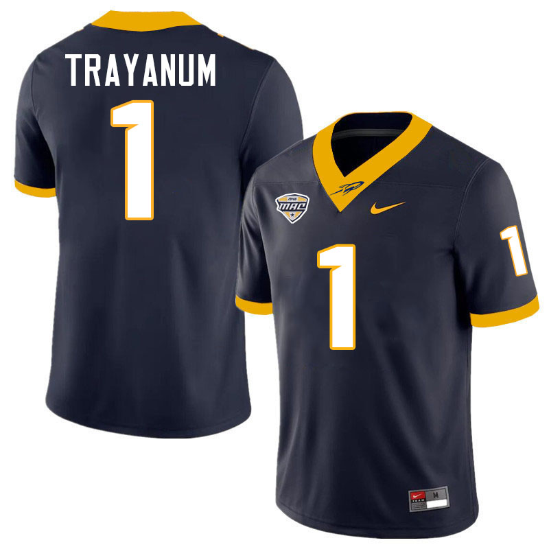 Chip Trayanum Toledo Jersey,Toledo Rockets College Football Jersey Youth College-Navy